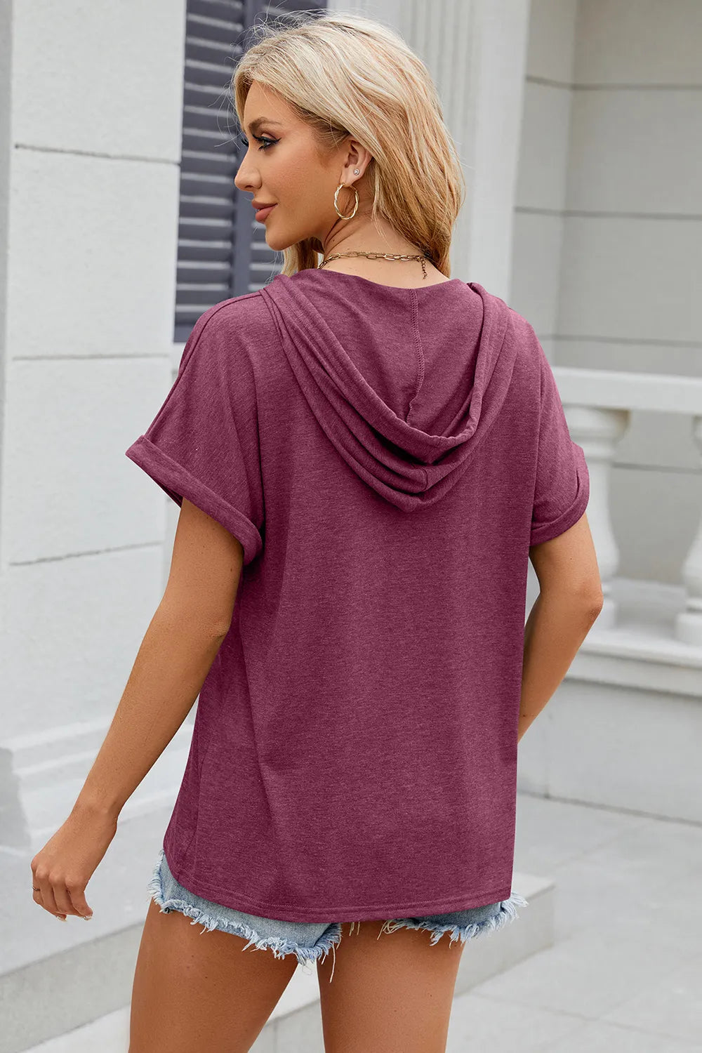 Hooded Short Sleeve T-Shirt